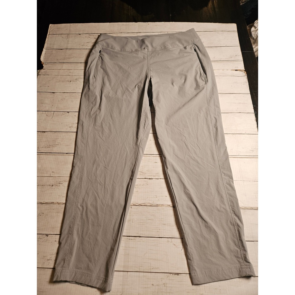 Orvis Womens Tech Pants Gray Size 16 Hiking Travel Lightweight Stretch 3J1H